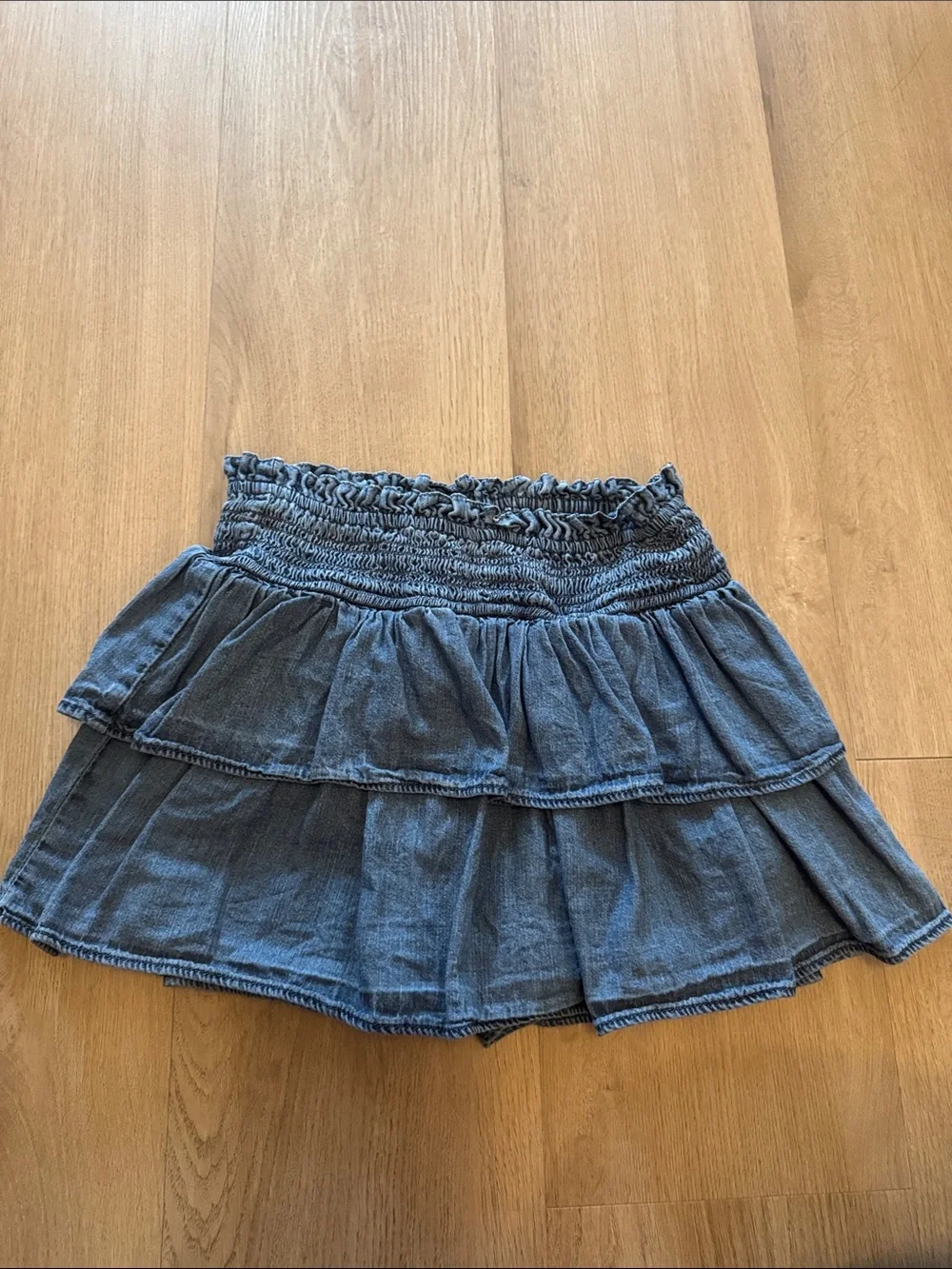 GAP Denim Tiered Mini Skirt - Blue